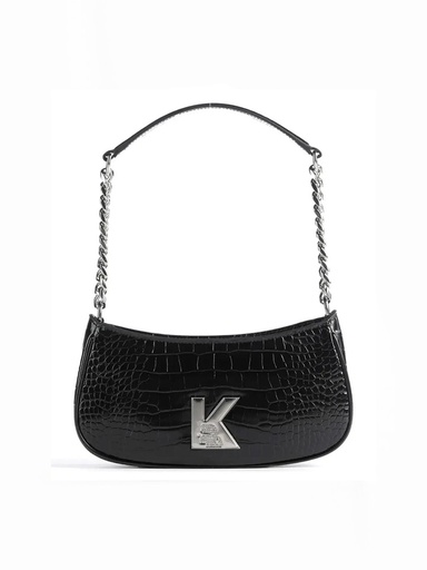 [KLBBK00405 Karl black croc shoulder] Karl Lagerfeld