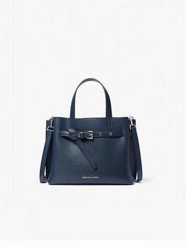 [MKBNV00412 Navy Emilia Small satchel] Michael Kors