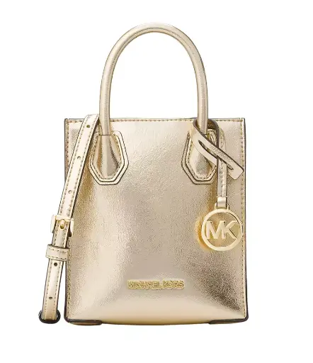 [MKBGD00416 Gold Mercer extra small patent crossbody] Michael Kors