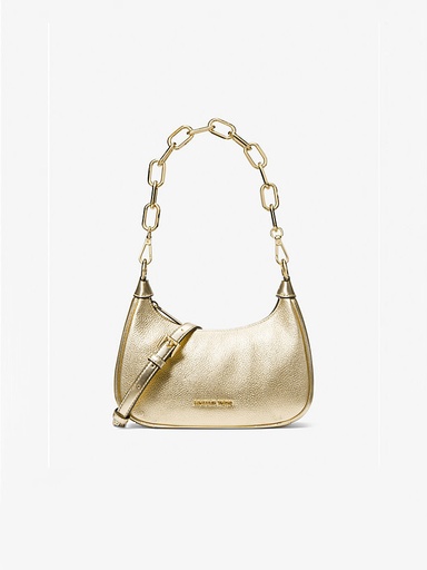 [MKBGD00420 Gold Cora medium metallic leather shoulder] Michael Kors