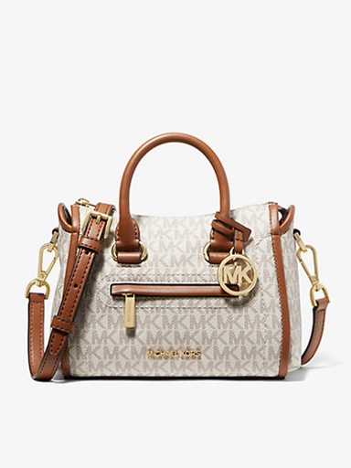 [MKBVN00422 Vanilla Carine extra small signature logo ] Michael Kors