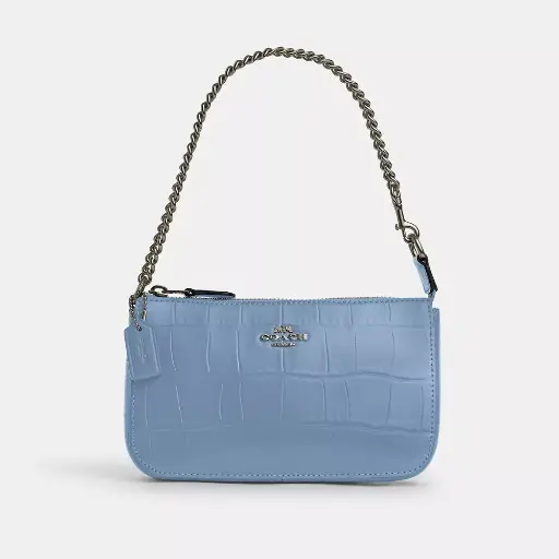 [COBSV00460 Nolita blue with silver chain ] Coach