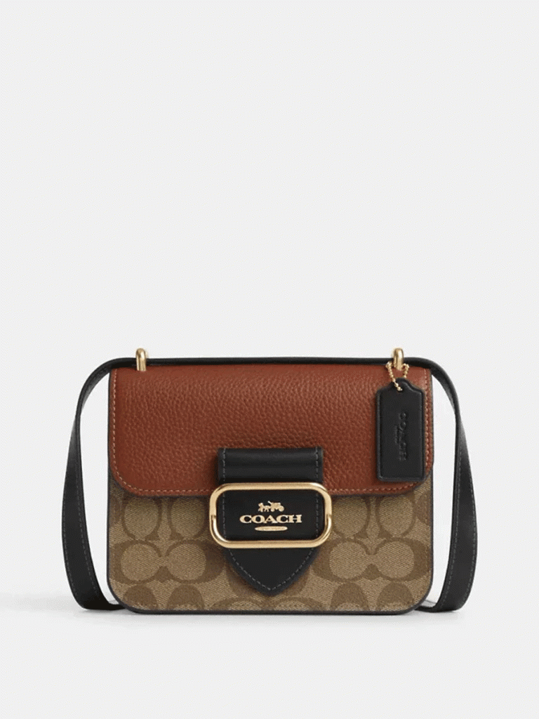 [COBCM00485 Morgan square cross camel/black/ signature] Coach