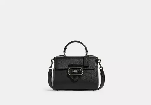 [COBBK00486 Morgan black medium box ] Coach