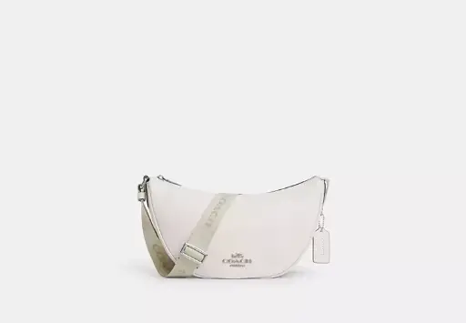 [COBVN00489 Pace plain leather halg moon casual vanilla ] Coach