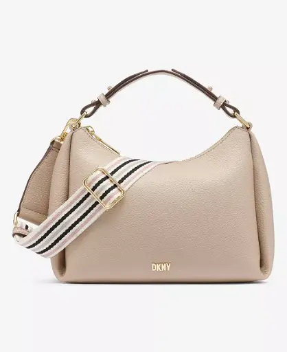 [DKBBG00495 Dkny beige with casual stripped strap] DKNY