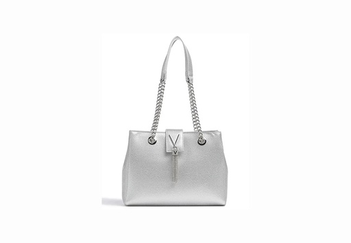 [VNBSV00537 Valentino large shoulder with tassel silver] Valentino