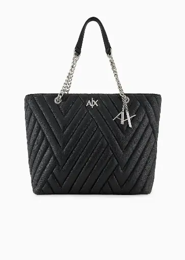 [AEBBK00549 Black quilted shoulder] Armani Exchange