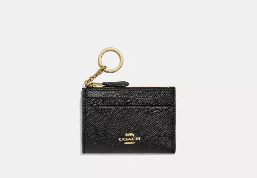 [COWBK00567 Mini skinny id black plain ] Wallets