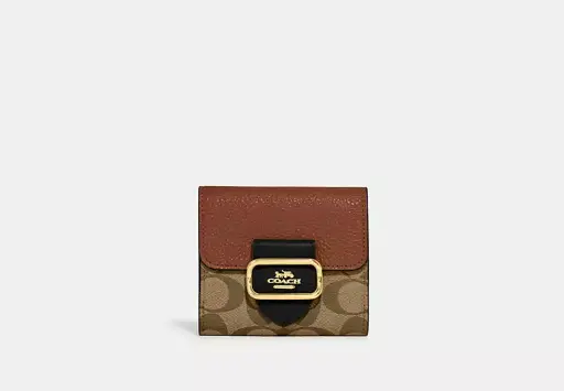 [COWCM00573 Morgan wallet camel/black/ signature] Wallets