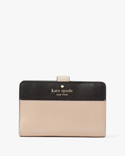 [KSWBG00579 Madison medium wallet beige/ black] Wallets