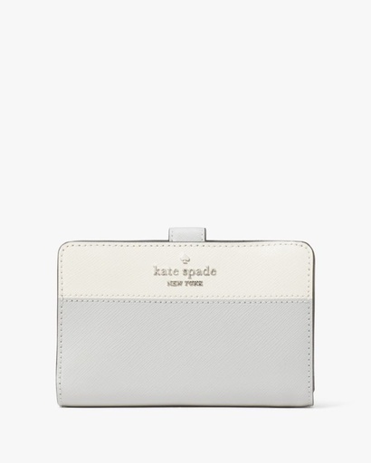 [KSWGY00580 Madison medium wallet grey/white] Wallets