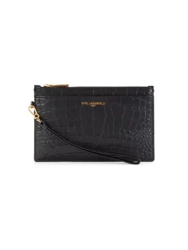 [KLBBK00582 Karl crocodile clutch] Karl Lagerfeld