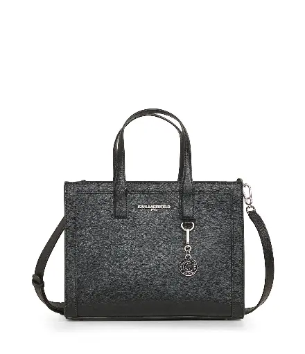 [KLBBK00598 Nouveau black plain satchel] Karl Lagerfeld